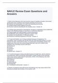 NAVLE Review Exam Questions and Answers