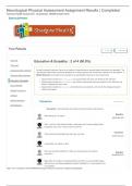 Neurological Physical Assessment Assignment Results | Completed