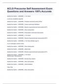 ACLS Precourse Self Assessment Exam  Questions and Answers 100% Accurate