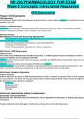 NR 293 PHARMACOLOGY FOR EXAM Week 6 Concepts: Intracranial Regulation CNS Depressants