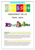 ENN1504 ASSIGNMENT 1 S1 2024 (FULL ANSWERS)