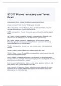 STOTT Pilates - Anatomy and Terms Exam 2024 Questions and Answers