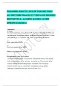 CHAMBERLAIN COLLEGE OF NURSING NURS  507 MIDTERM EXAM QUESTIONS AND ANSWERS  BEST RATED A+ ASSURED SUCCESS LATEST  UPDATE 2024/2025