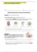 EL EMBRYO DEVELOPMENT BM EXAMINATION STUDY GUIDE LATEST UPDATED EXAMINATION GUIDE 2024