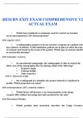 HESI RN EXIT EXAM COMPREHENSIVE V2-2024 ACTUAL EXAM