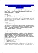 ATI Dosage Calculation and Safe Medication Administration 3.0 - Parenteral (IV) Medications