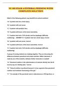 NU 311 EXAM 4 ENTERAL FEEDING WITH COMPLETE SOLUTION