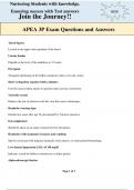 APEA 3P EAM QUXESTIONS AND ANSWERS( Latest Updated A+ Guide Solution)