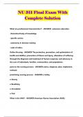 NU 311 Final Exam With Complete Solution