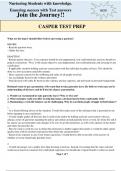 CASPER TEST PREP EXAM QUESTIONS &ANSWERS GRADED A+