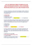 ATI NUTRITION PROCTORED EXAM 2024 WITH QUESTIONS AND ANSWERS WITH RATIONALE |GUARANTEED PASS