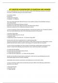 ATI TARGETED MS RESPIRATORY/29 QUESTIONS AND ANSWERS