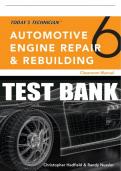 Test Bank For Today’s Technician: Automotive Engine Repair & Rebuilding, Classroom Manual and Shop Manual - 6th - 2018 All Chapters - 9781305958135