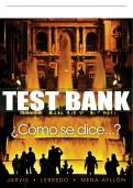 Test Bank For ¿Cómo se dice…? Student Text - 11th - 2018 All Chapters - 9781337104647