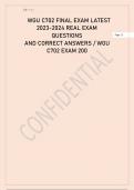 WGU C702 FINAL EXAM LATEST 200 QUESTIONS AND ANSWERS 2023/2024