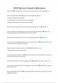 NICET Soils Level 1 Already Verified Answers