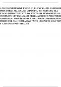 ATI COMPREHENSIVE EXAMS FULL PACK/ ATI LEADERSHIP  PROCTORED ALL EXAMS GRADED A/ ATI MEDSURG ALL  EXAMS WITH COMPLETE SOLUTION/ATI FUNDAMENTALS  COMPLETE SET EXAMS/ATI PHARMACOLOGY PROCTORED  ASSESSMENT SOLUTION PACK FINALS/RN COMPREHENSIVE  PREDICTOR ALL