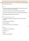 MATH-225:| MATH 225 STATISTICAL REASONING FOR THE HEALTH SCIENCES EXAM 2 QUESTIONS WITH 100% CORRECT ANSWERS| GRADED A+ 