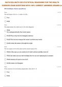 MATH-225:| MATH 225 STATISTICAL REASONING FOR THE HEALTH SCIENCES EXAM 3 FINAL QUESTIONS WITH 100% CORRECT ANSWERS| GRADED A+