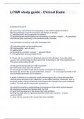LCSW study guide - Clinical Exam Questions with Accurate Answers 2024