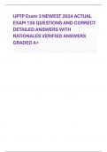 UPTP EXAM 4 NEWEST 2024 ACTUAL  EXAM 173 QUESTIONS AND CORRECT  DETAILED ANSWERS WITH  RATIONALES VERIFIED ANSWERS GRADED A+