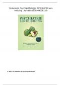 Oefentoets Psychopathologie: PSYCHIATRIE een inleiding 10e editie ()