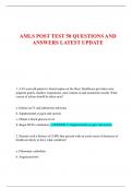 AMLS POST TEST 50 QUESTIONS AND  ANSWERS LATEST UPDATE