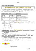 chemie examencommissie 3ASO: thema 1.2: structuur van moleculen + thema 1.3: intermoleculaire krachten en polariteit