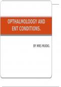 OPTHAMOLOGY DISORDERS