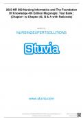 2023 NR 599 Nursing Informatics and The Foundation Of Knowledge 4th Edition Mcgonigle: Test Bank : (Chapter1 to Chapter 26, Q & A with Rationale)