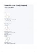 Edexcel A-Level Year 2 Chapter 6 Trigonometry questions and answers 