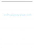 NEXT GENERATION (NGN) ATI CAPSTONE ADULT MEDICAL SURGICAL ASSESSMENT 2 QUESTIONS AND ANSWERS 2024 | Graded A+