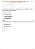 PSYC-110:| PSYC 110 PSYCHOLOGY RESEARCH METHODS EXAM QUESTIONS WITH CORRECT ANSWERS