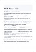 CETP Practice Test 100% solved