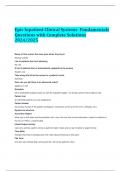 Epic Inpatient Clinical Systems- Fundamentals Questions with Complete Solutions 2024/2025