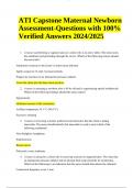 Maternal Newborn ATI CAPSTONE Questions and Answers Latest 2024/2025 and ATI Capstone Maternal Newborn Assessment Questions With 100% Correct Answers 2024/2025 | Verified!!