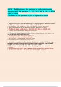  HESI** Bold indicates the question as well as the answer  that goes with the question** LPN PRACTICE EXAM AND  QUESTIONS  The nurse in the question is you as a practical nurse 