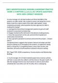 ANCC GERONTOLOGICAL NURSING LEADERSHIP PRACTICE EXAM 1| CHAPTERS:1,2,3,4,11,18| UPDATE QUESTIONS WITH 100% CORRECT ANSWERS