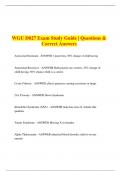 WGU D027 Exam Study Guide | Questions & Correct Answers