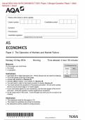 2024 AQA AS ECONOMICS 7135/1 Paper 1 The Operation of Markets and Market Failure Question Paper & Mark scheme + Insert (Merged) June 2024 [VERIFIED]