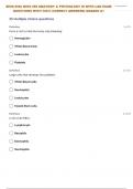 BIOS-255:| BIOS 255 ANATOMY & PHYSIOLOGY III WITH LAB EXERCISE 26 BLOOD EXAM QUESTIONS WITH 100% CORRECT ANSWERS| GRADED A+ 