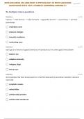 BIOS-255:| BIOS 255 ANATOMY & PHYSIOLOGY III WITH LAB EXAM 3 QUESTIONS WITH 100% CORRECT ANSWERS| GRADED A+