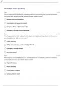 INTERNATIONAL FIRE SERVICE TRAINING ASSOCIATION (IFSTA) 7 EDITION CHAPTER 1 STUDY GUIDE QUESTIONS WITH CORRECT ANSWERS  