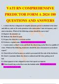 2024 ATI RN COMPREHENSIVE FORM A B C VATI COMPREHESIVE QUESTIONS AND ANSWERS /ATI COMPREHENSIVE. A+ ULTIMATE GUIDE 