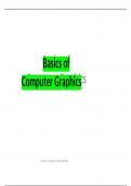 COMPUTER GRAPHICS ULTIMATE STUDY GUIDE FOR GRADE A plus STUDENTS