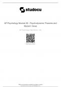 AP Psychology Module 56 - Psychodynamic Theories and Modern Views