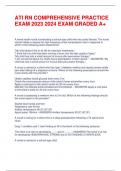 ATI RN COMPREHENSIVE PRACTICE EXAM 2023 2024 EXAM GRADED A+ A home health nurse is evaluating a school-age child who has cystic fibrosis. The nurse should initiate a request for high-frequency chest compression vest in response to which of the following p