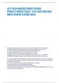 ATI COMPREHENSIVE EXIT EXAM 2023 WITH NGN And verified Guaranteed Pass latest update end of year exam 2023 graded A+ A nurse in an emergency department completes an assessment on an adolescent client that has conduct disorder. The client threatened suicid