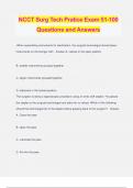 NCCT Surg Tech Pratice Exam 51-100 Questions and Answers