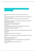 Phlebotomy MedCa Exam Questions and Answers 2024